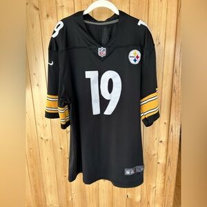 NFL JuJu Smith-Schuster Steelers 19 Black Jersey Size XXL